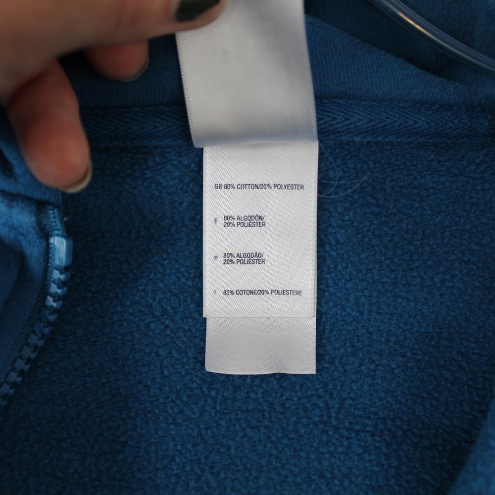 The North Face Men's Blue Sweatshirt Hoodie Zip Up - Picture 4 of 8